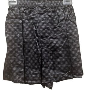 Intimo Black Geometric Silk Boxers